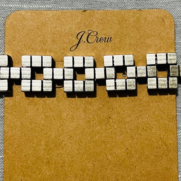 J. Crew Silver Tank Track Link Bracelet - Picture 2 of 4